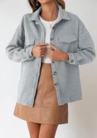 Otoño e Invierno Nueva Chaqueta Casual Ligera con Bolsillo de Diamante de Color Sólido para Mujer - details 27