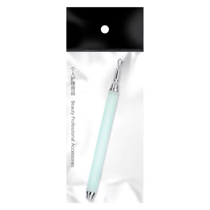 Removedor de espinillas de doble cabezal de acero inoxidable, limpiador de poros, agujas, Extractor de espinillas, aguja para imperfecciones de acné desmontable - 1