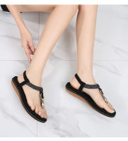 Sandalia Plana Mujer 2025 Boho Chic con Hebillas Metálicas de Lujo - Zapatos de Verano Cómodos para Playa, Fiesta y Diario, Moda Primavera-Verano Elegante - details 11