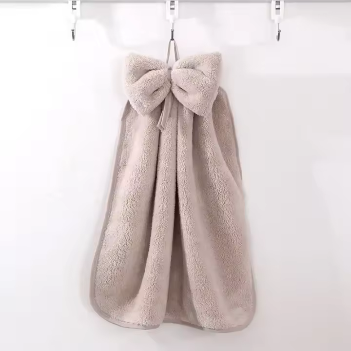 Toallas de Mano de Veludo de Coral Secado Rápido Absorbentes Suaves para Cocina y Baño - 1