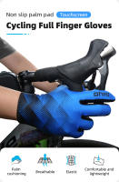 Giyo-Guantes Térmicos de ciclismo para hombre y mujer, manoplas largas con pantalla táctil, antideslizantes, para otoño e invierno, 5-20 ℃ - details 0