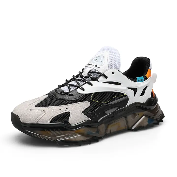 Zapatos deportivos de alta calidad para hombre, zapatillas antideslizantes para correr al aire libre, zapatillas gruesas de moda, zapatillas transpirables para correr y caminar - 1