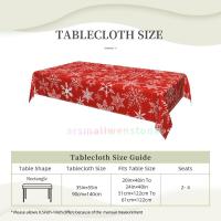 Mantel rectangular con tema navideño, manteles impermeables para mesa de comedor, decoración del hogar y cocina - details 5