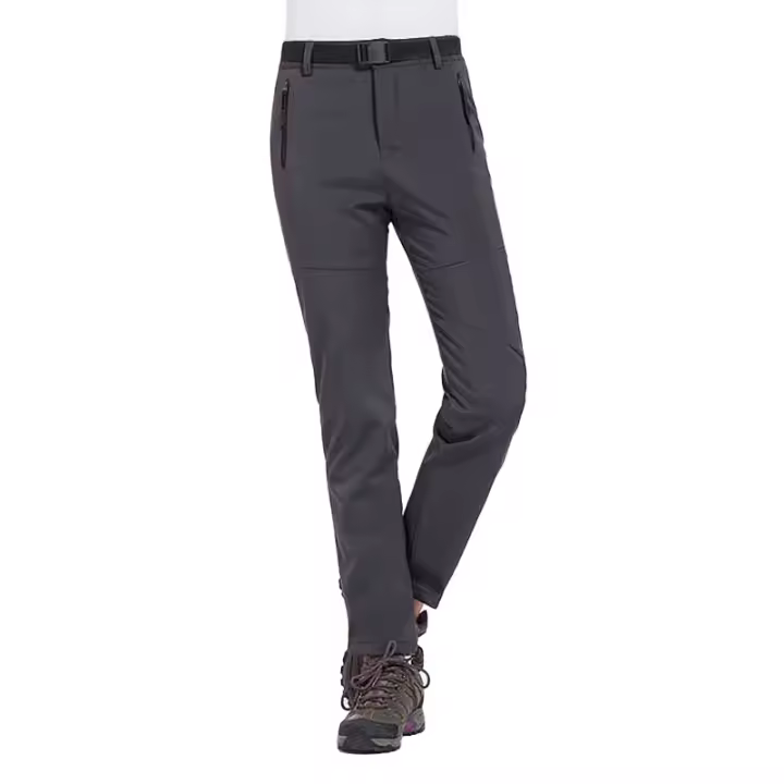 LNGXO Pantalones de Ski de Vellón para Invierno Impermeables, Resistentes al Viento, Suaves y Cálidos con Spandex del 7% Ideal para Escalada, Camping, Trekking - 1