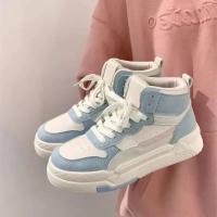 Zapatillas Deportivas con Plataforma Azul Zapatos Planos para Mujer, Estilo Vintage, Informal, Ultrazonado, Kawaii, Lolita, Harajuku, Botas Escolares - details 7