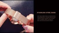 Movimiento de lujo premium importado de Japón Marca de mujer Diseño original Moda Simple 3ATM Reloj de pulsera de cuarzo resistente al agua Montre Femme - details 5