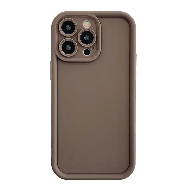 Fundas de silicona líquida gruesas de lujo a prueba de golpes para iPhone 15 13 14 11 12 Pro Max 15 14 Plus, funda suave de caramelo, accesorios para teléfono - 1