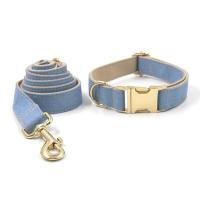 Perro vaquero azul claro con nombre, Correa de collar personalizada perros pequeños, medianos y grandes, par, arnés para perros y niñas - details 5