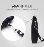 Bolso de mano de negocios con diseño de marca a la moda, bolsos tipo sobre de cuero PU de alta calidad, cartera de viaje informal para hombre, bolsillo para teléfono móvil - details 2