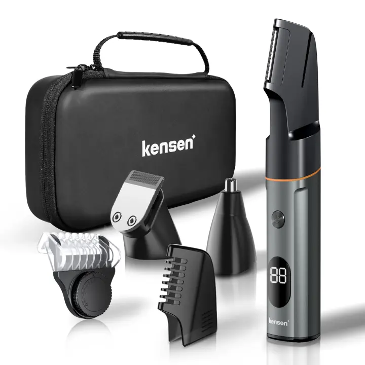 Kensen Afeitadora Profesional 3 en 1 para Hombres con Recortadora de Barba Máquina de Corte de Cabello Eléctrica IPX6 Impermeable - 1