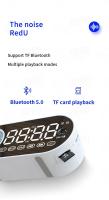 Reloj Despertador Mini Bluetooth Altavoz de Sonido Portátil con Subwoofer y Lámpara LED - details 9