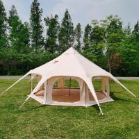 Carpa grande 300D de 4 metros Oxford, impermeable, con protección solar, para camping, tipo yurta, especial para exteriores, duradera y transpirable - details 0
