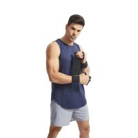 Guantes de piel de vaca para levantamiento de pesas, antideslizantes, transpirables, ventilados, pulsera para gimnasio, dominadas, guantes de entrenamiento para Fitness, 1 par - details 9