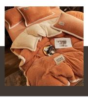 Juego de Ropa de Cama con Forro de Cama Lujo Invierno Cálido Grosor Individual Doble Par Tapete Funda de Edredón Juego de Fundas de Almohada - details 1