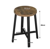 2 unids/set sillas de comedor taburete de cocina de estilo Industrial con patas de Metal para comedor sala de estar restaurante cafetería Pub - details 6