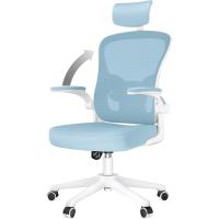 Silla de Oficina Ergonómica Ajustable Respirable, Ajustable, Giratoria de 360°, Reposabrazos Abatibles de 90°, Soporte Lumbar - details 48