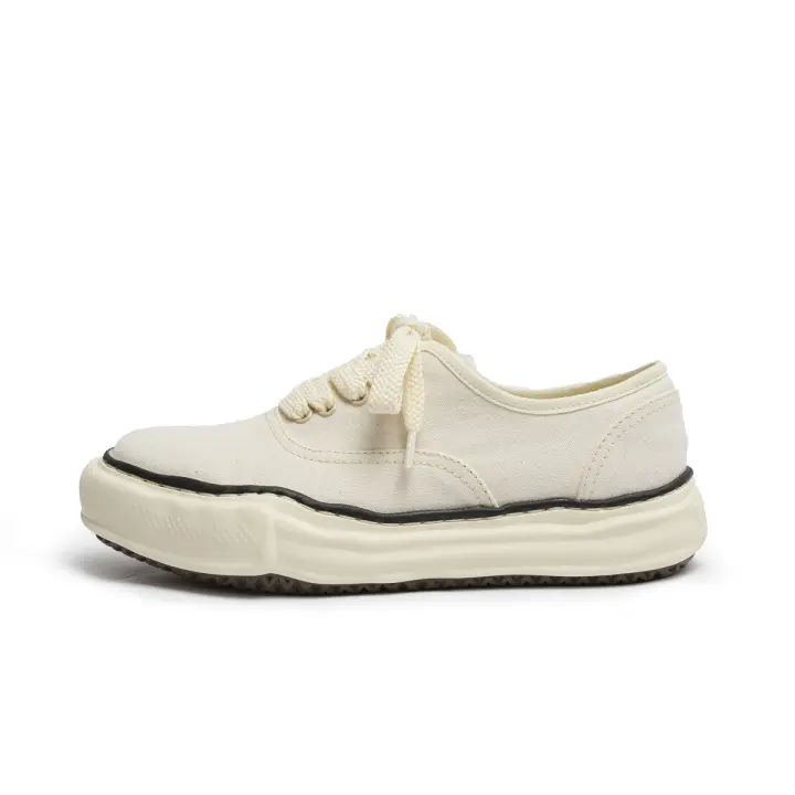 Nuevo Zapatos blancos de lona para hombre y mujer con plataforma de disolución ba-top - 1