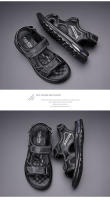 Sandalias de Deportes de Verano para Hombres Zapatos de Playa de Cuero Antideslizante - details 12