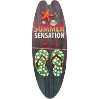 Tabla de surf colgante de madera para playa, decoración de pared de Bar Tropical temática de verano, bienvenido al Paraíso, letrero de puerta para habitación del hogar - details 19