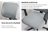 Cubierta de silla de computadora elástica universal para sillas de oficina - details 2
