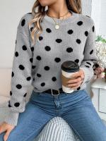 Suéter con capucha de manga larga tejido a la moda para mujer Otoño/Invierno 2024 con color a Do - details 0