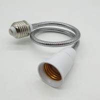 Adaptador de extensión de cuello de cisne L30/40/50/60cm de largo, Base E27 a E27, convertidor de enchufe de tornillo, extensor de lámpara, soporte de bombilla, 2 unids/lote por paquete - details 3