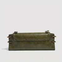 Bolso Cruzado de Verde Elegante Hardware Dorado Correa Ajustable Bolso Versátil para Mujeres - details 3