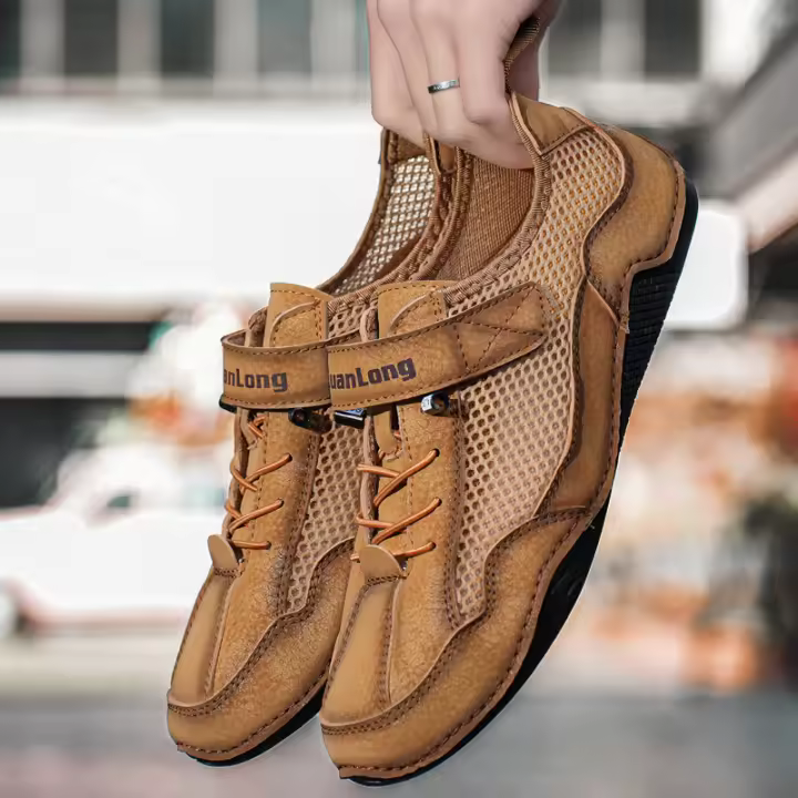 Primavera y verano de gran tamaño de los hombres zapatos casuales transpirables Doudou zapatos casuales zapatos talla 48 - 1