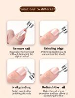 Kit de Taladro de Uñas Recargable por USB, Herramienta Profesional de Manicura y Pedicura Eléctrica con 12 Cabezales - details 6