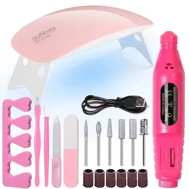 Kit de Arte de Uñas LINMANDA con Lámpara UV 54W de 18Pcs Removedor de Piel Muerta, Separador de Dedos para Manicura y Pedicura en Casa - 1