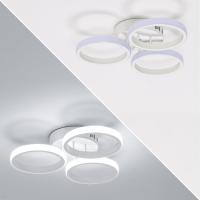 Goeco Lámpara LED Diseño Moderno nórdico 24W de Iluminación Blanca Instalación en techo semi-flush - details 6