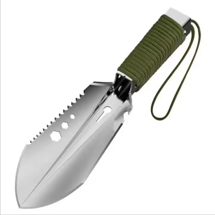 Pala multifuncional para exteriores, pala de mano pequeña portátil, supervivencia, Camping, senderismo, equipo de viaje, herramienta de jardín - 1