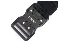 Cinturón táctico militar de nailon para hombre, accesorios de supervivencia para exteriores, hebilla magnética de liberación rápida, color negro - details 10