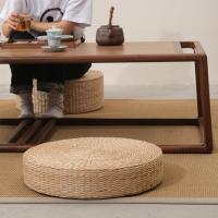 Cojín futón de paja Natural de estilo japonés duradero, cojín de Tatami redondo hecho a mano, estera de suelo tejida para ventana - details 6