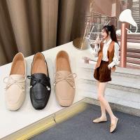 Mokasin arco plano puntiagudo colgante de metal casual zapatos de trabajo de suela suave para mujer, zapatos de lona - details 1