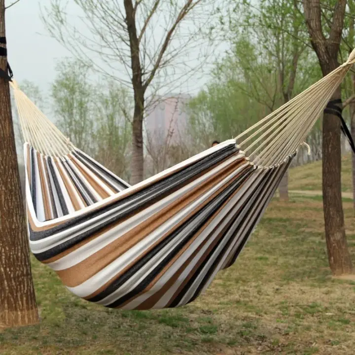 Hamaca Exterior/Interior 2025 - Nylon 600D Ultraresistente para Camping/Jardín/Viajes |   Soporte 200kg, Plegable en 5 Segundos (Incluye Mosquetones y Bolsa de Transporte) - 1