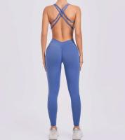 Monos de Yoga sin Costuras Estilo Deportivo para Mujeres Correa Cruzada Levantamiento de Cadera - details 15