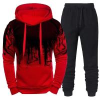 Conjunto de Deportiva de Camuflaje para Hombres Sudadera con Capucha y Pantalón Moda de Invierno - details 4