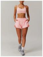 Sujetador de Yoga con espalda cruzada para mujer, ropa interior deportiva de secado rápido para gimnasio, ropa interior suave de Color sólido para correr al aire libre, Tops deportivos ajustados a prueba de golpes para Fitness - details 8