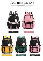 Mochila de escuela secundaria de estilo coreano para adolescentes, mochila de moda en blanco y negro para estudiantes, mochila escolar, bonita bolsa de libros - details 0