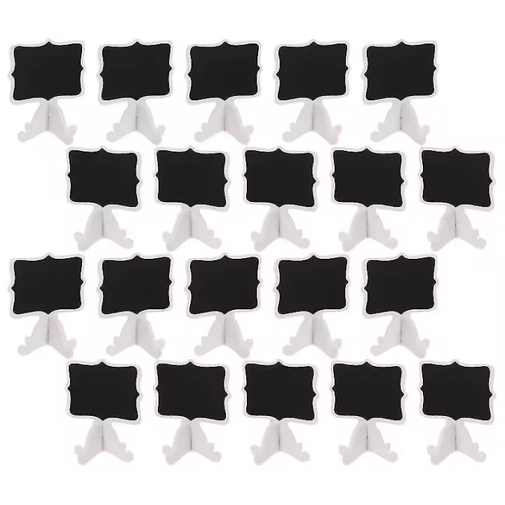 20pcs Decoración de Tablero Negro Pegatinas de Pared de Iluminación y Decoración - 1
