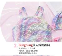Traje de baño para bebé Falda de princesa Bikini estilo sirena ángel para niños - details 2