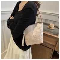 Bolso de hombro con bordado estampado, bolso de mano de estilo chino nuevo Floral de gran capacidad, bolso de mano, bolso de mano con flores para axilas para niñas - details 18