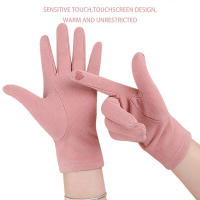 Guantes cálidos de invierno para mujer con dedos sensibles, uso con pantalla táctil, adecuados para trabajar y conducir - details 1