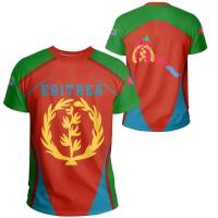 Camiseta ajustada de poliéster liso de alta calidad de 220 g con top para hombre con diseño de bandera de Eritrea - details 5
