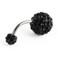 Pendientes de moda para mujer, Piercing de cartílago, Shellhard Barbell, piedra de circón, cristal, Piercing de oreja, Tragus, joyería corporal, 1Pc - details 9