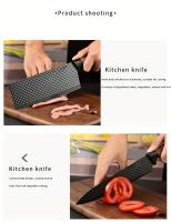 Juego de cuchillos de cocina de 6 piezas, especial de chef, cuchillo para cortar verduras, cuchillo para cortar huesos, cuchillo para frutas, tijeras multiusos y cuchillo para frutas, juego de cuchillos de cocina saludables adecuados para el hogar, cocina - details 9