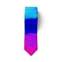 Corbata informal de 8cm con diseño de arcoíris, corbata estrecha, suave y colorida, ajustable, atada a mano, para hombre, Unisex - details 5