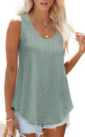 BUNO-2025 Novedad de verano, camisas para mujer, cuello redondo, sin mangas, Color sólido, camisetas sin mangas informales holgadas, blusas blancas para fiesta en la playa, camisas para mujer - details 22