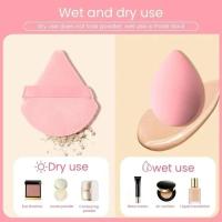 Esponja de maquillaje para licuadora, sombra de base de huevo de belleza con botella de almacenamiento, accesorios para esponja, 12/14 Uds. - details 3